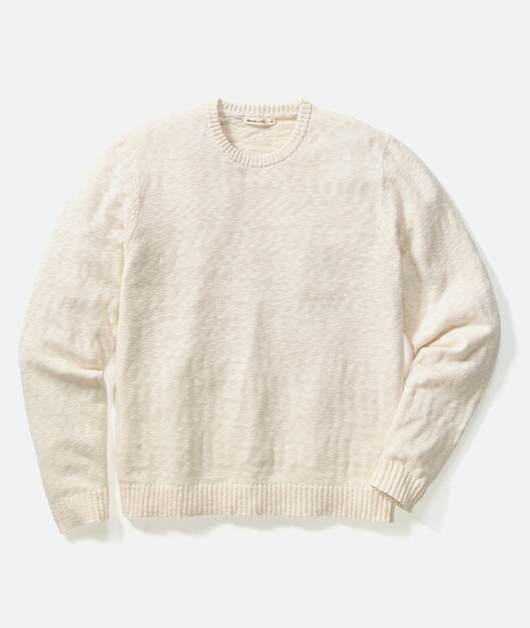 Slub Crew Sweater Natural