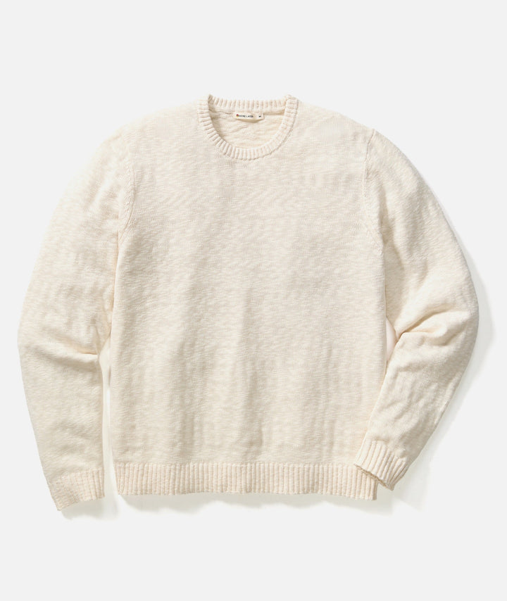 Slub Crew Sweater Natural