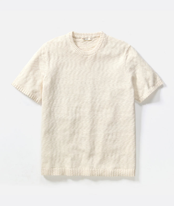 Slub Crew Sweater Tee Natural