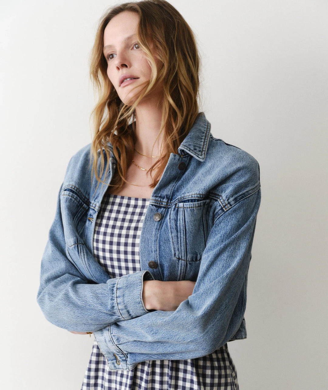 Ash Crop Denim Jacket