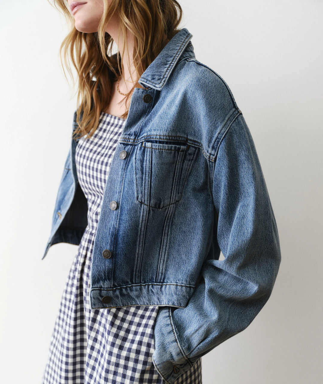Ash Crop Denim Jacket