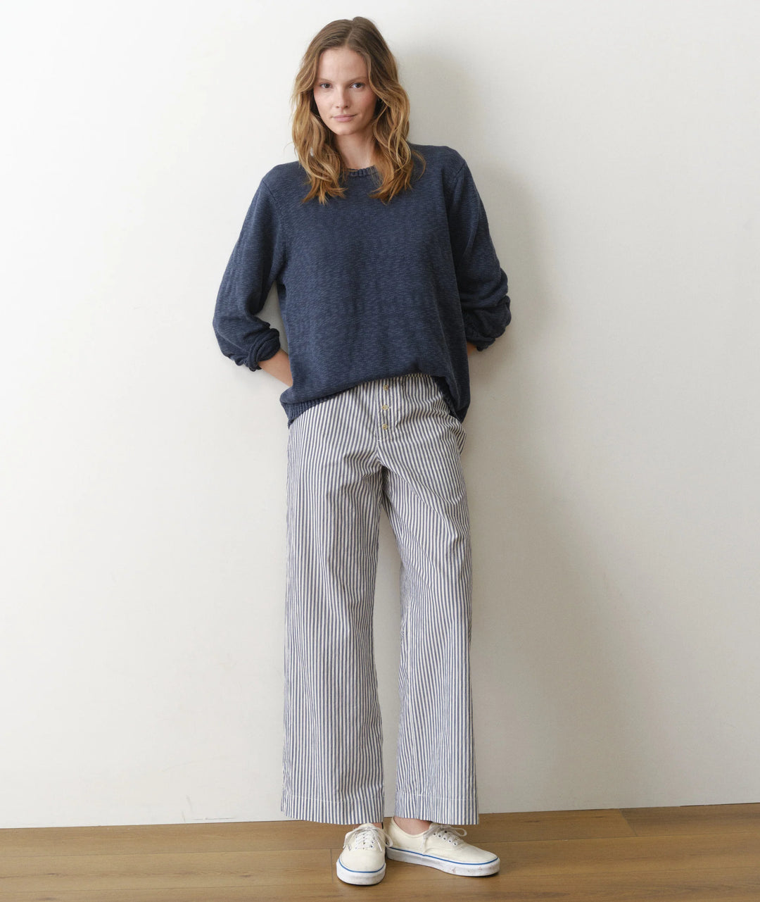 Marisol Boxer Pant Blue Stripe