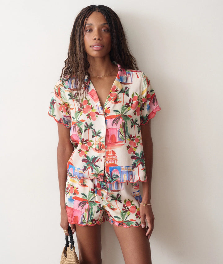 Paloma Resort Shirt Palmas Print