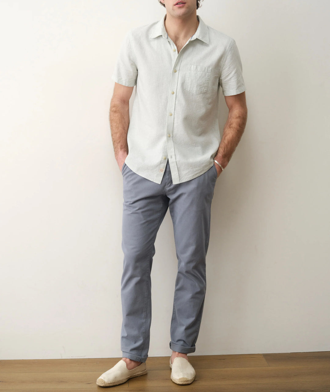 Better-Than-Linen Shirt Iceberg Stripe
