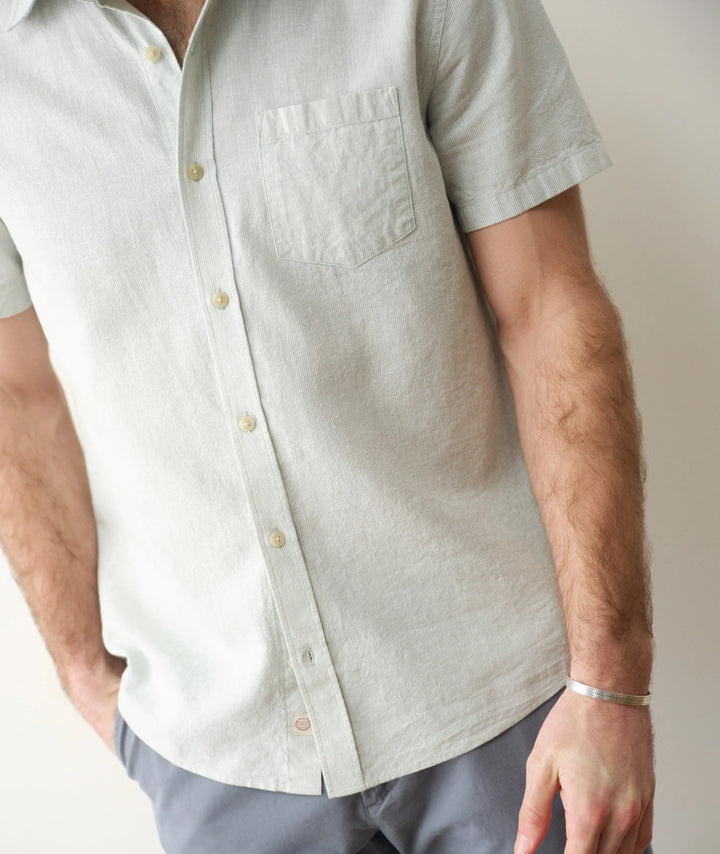 Better-Than-Linen Shirt Iceberg Stripe