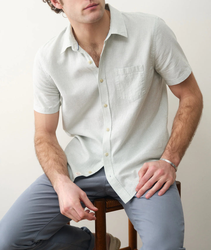 Better-Than-Linen Shirt Iceberg Stripe