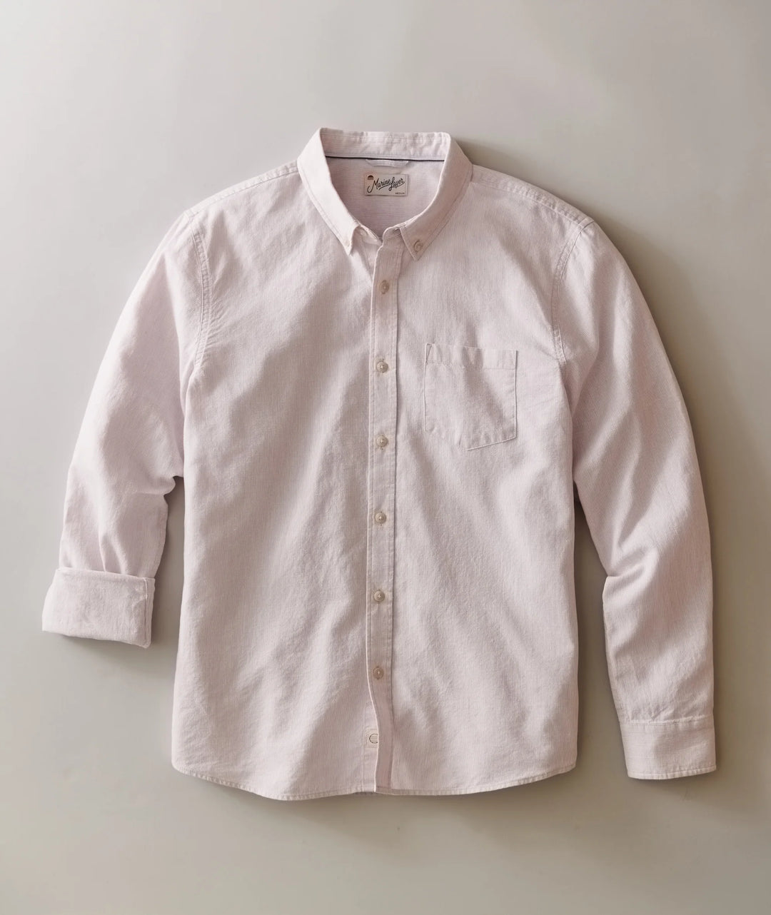Better-Than-Linen Long Sleeve Shirt Lavender Mist Stripe