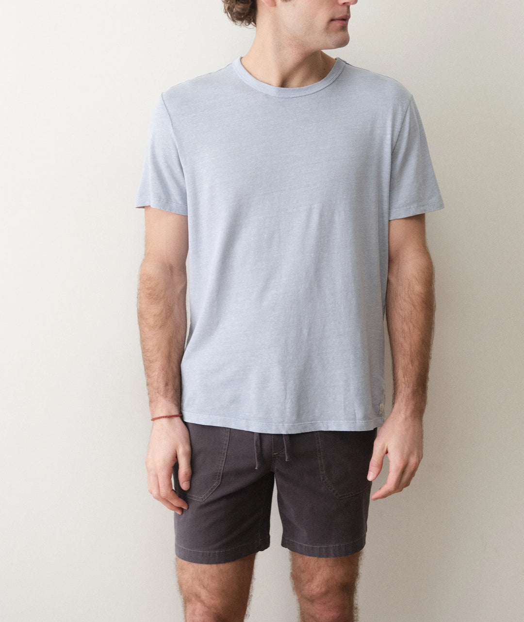 Relaxed Hemp Cotton Tee Soft Chambray