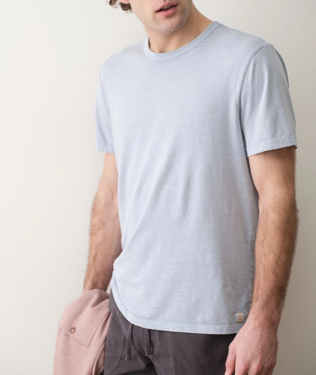 Relaxed Hemp Cotton Tee Soft Chambray