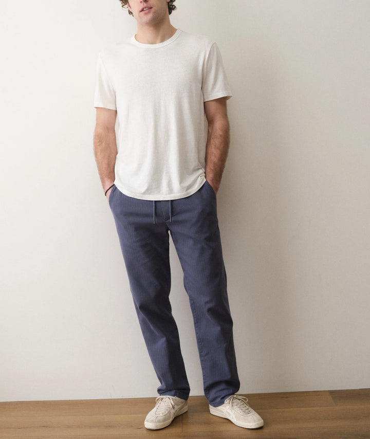Relaxed Hemp Cotton Tee White