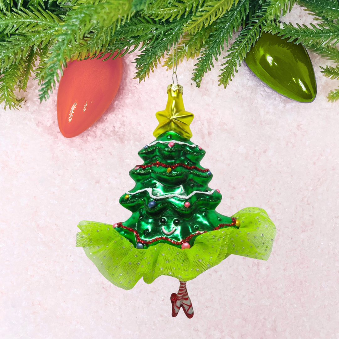 Tree w/Legs Ornament - 7"