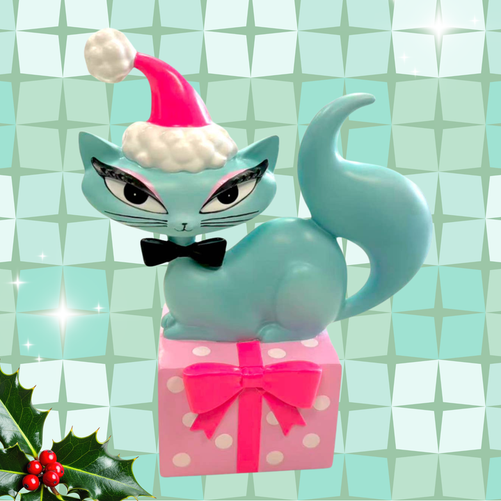 Swanky Christmas Kitty on Present