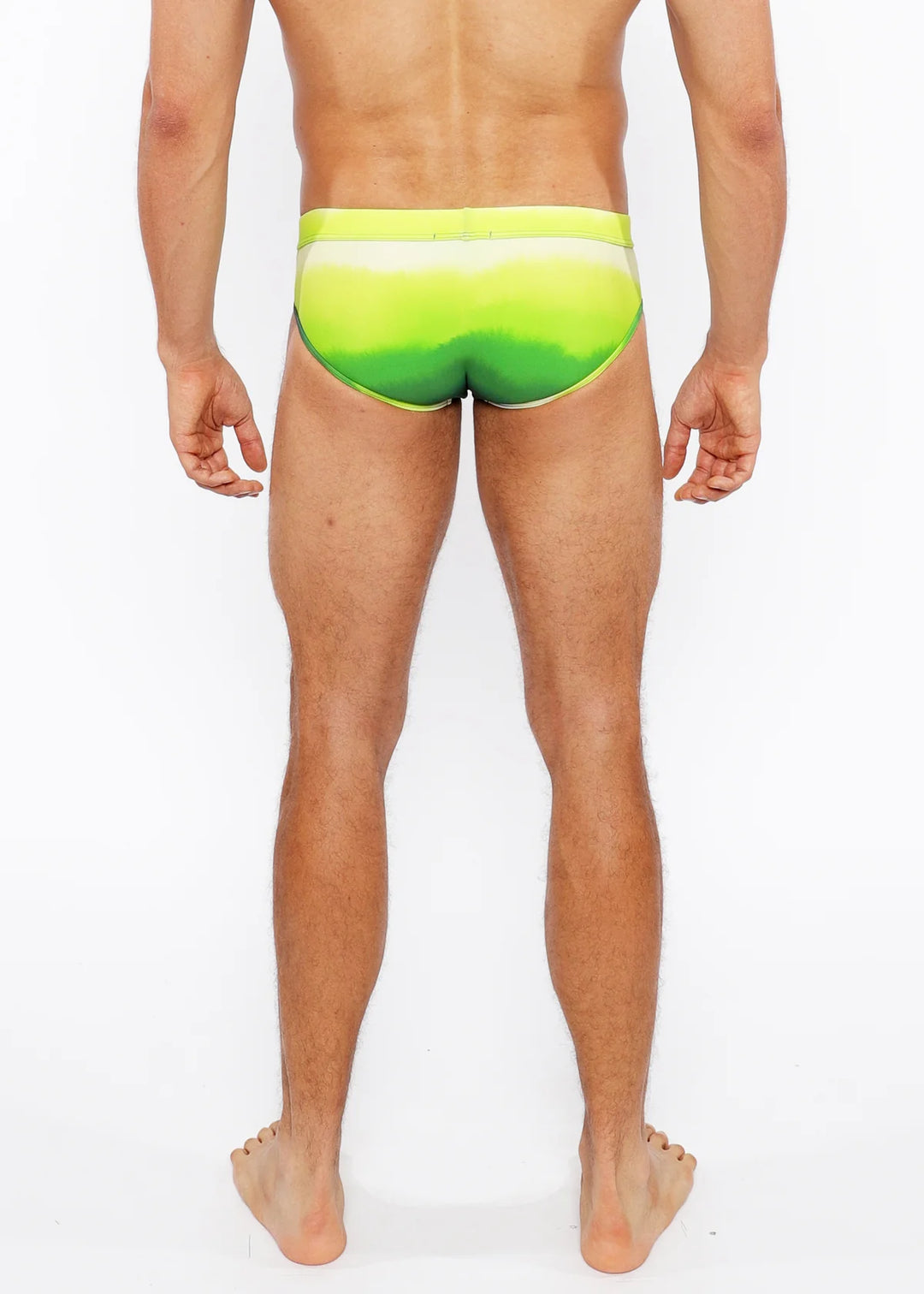 Green Gradient Printed Swim Brief St-8021-06