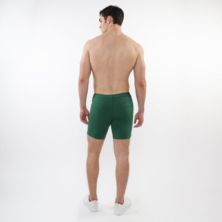 Laurel 5" Inseam Solid Stretch Knit Jeans Shorts St-1932
