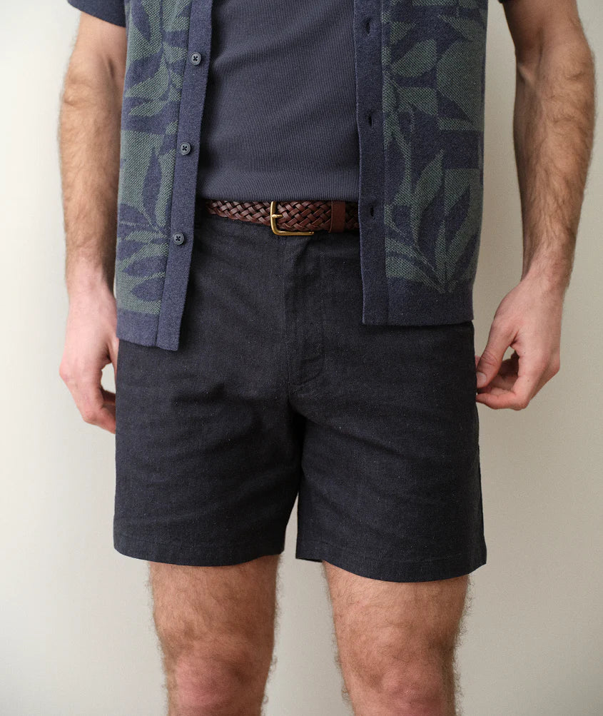 Saturday Hemp Chino Short 7" India Ink
