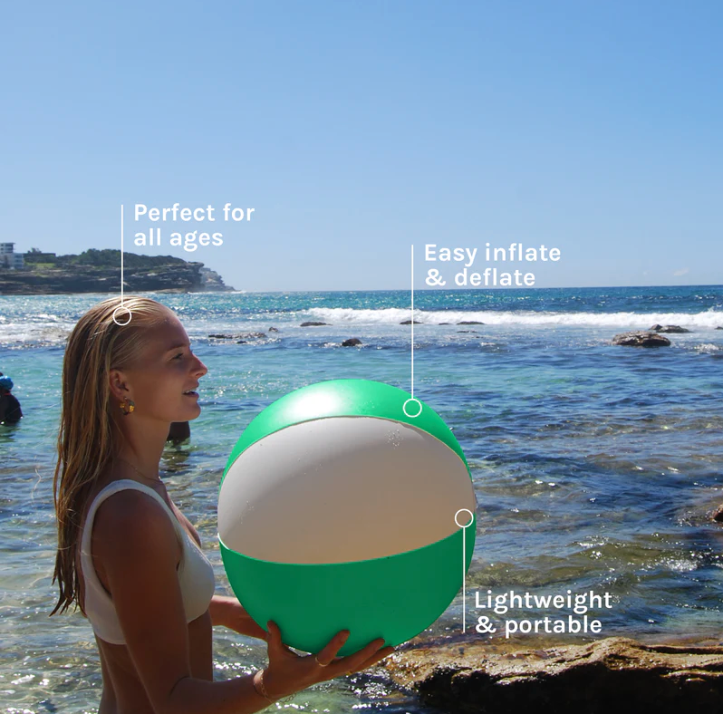 Inflatable Beach Ball Pool Party Neon Green