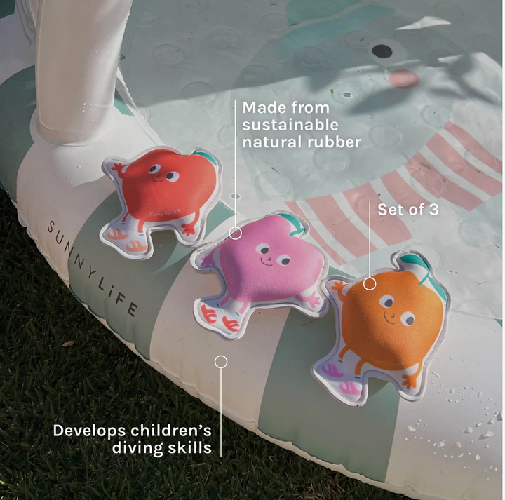 Dive Buddies Poppy the Peach Multi Set of 3