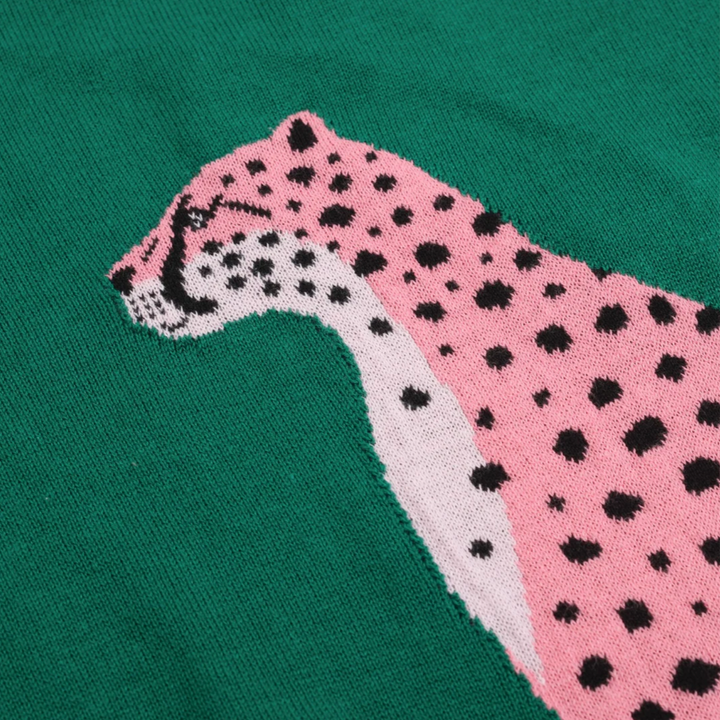 Pink Cheetah Knit Tee