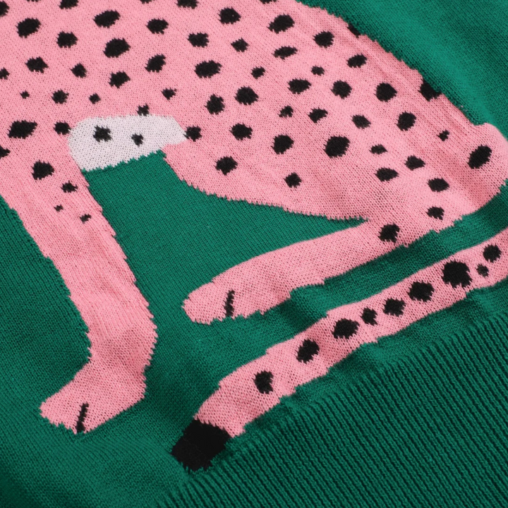 Pink Cheetah Knit Tee