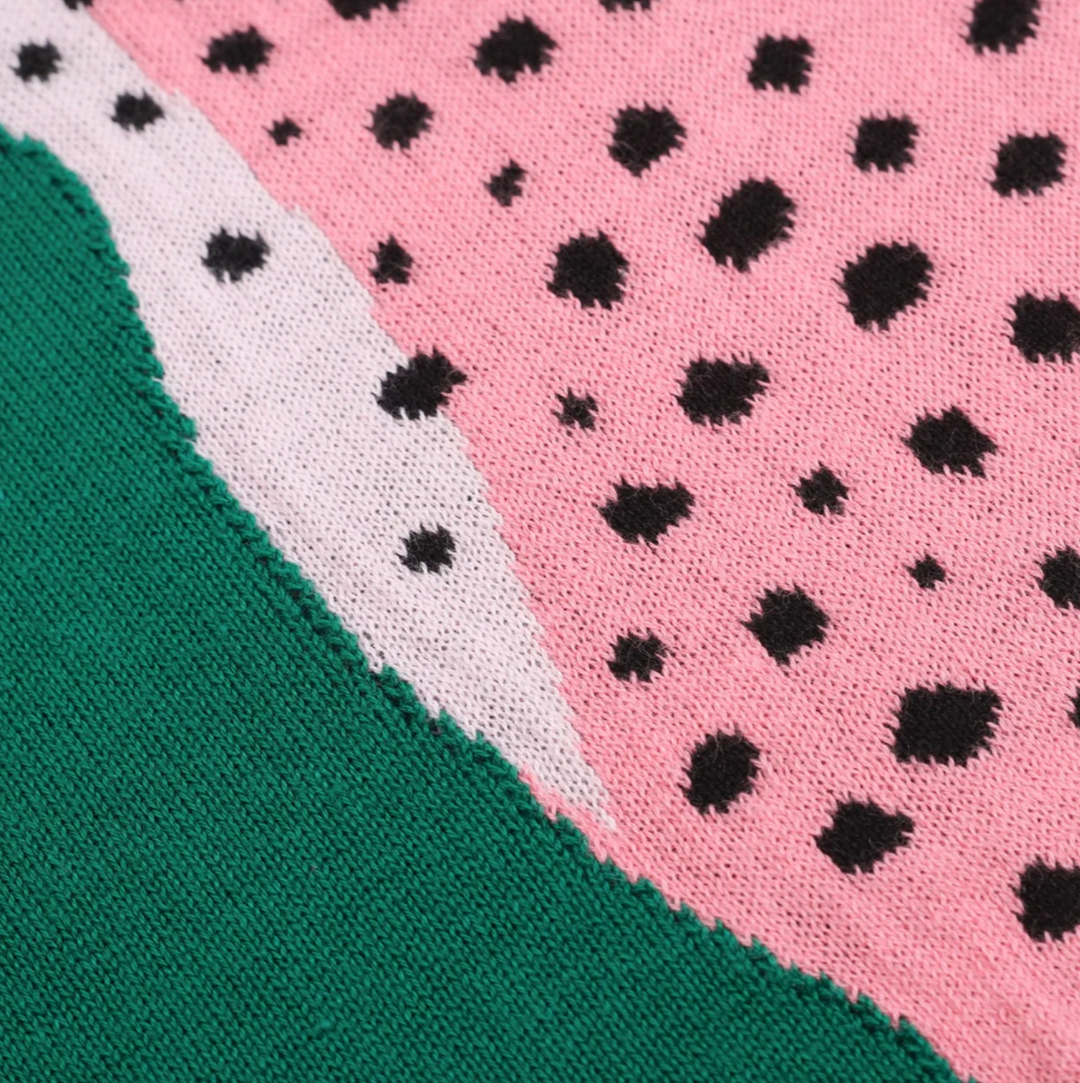 Pink Cheetah Knit Tee