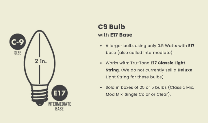 C9 Jeweltone Set of 25 LED Stringed Lights