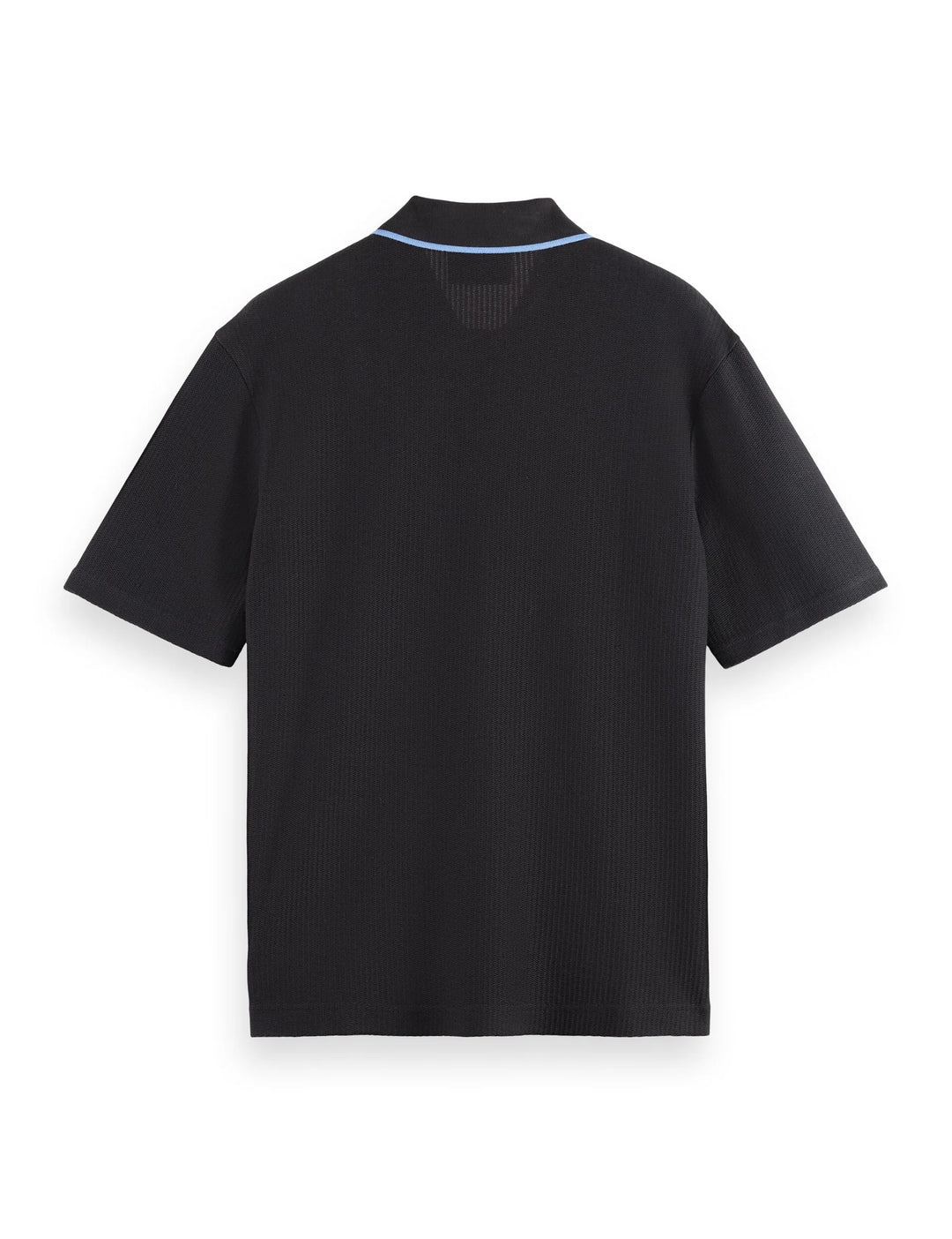 Structured Ribbed Relaxed-Fit Polo Meteorite