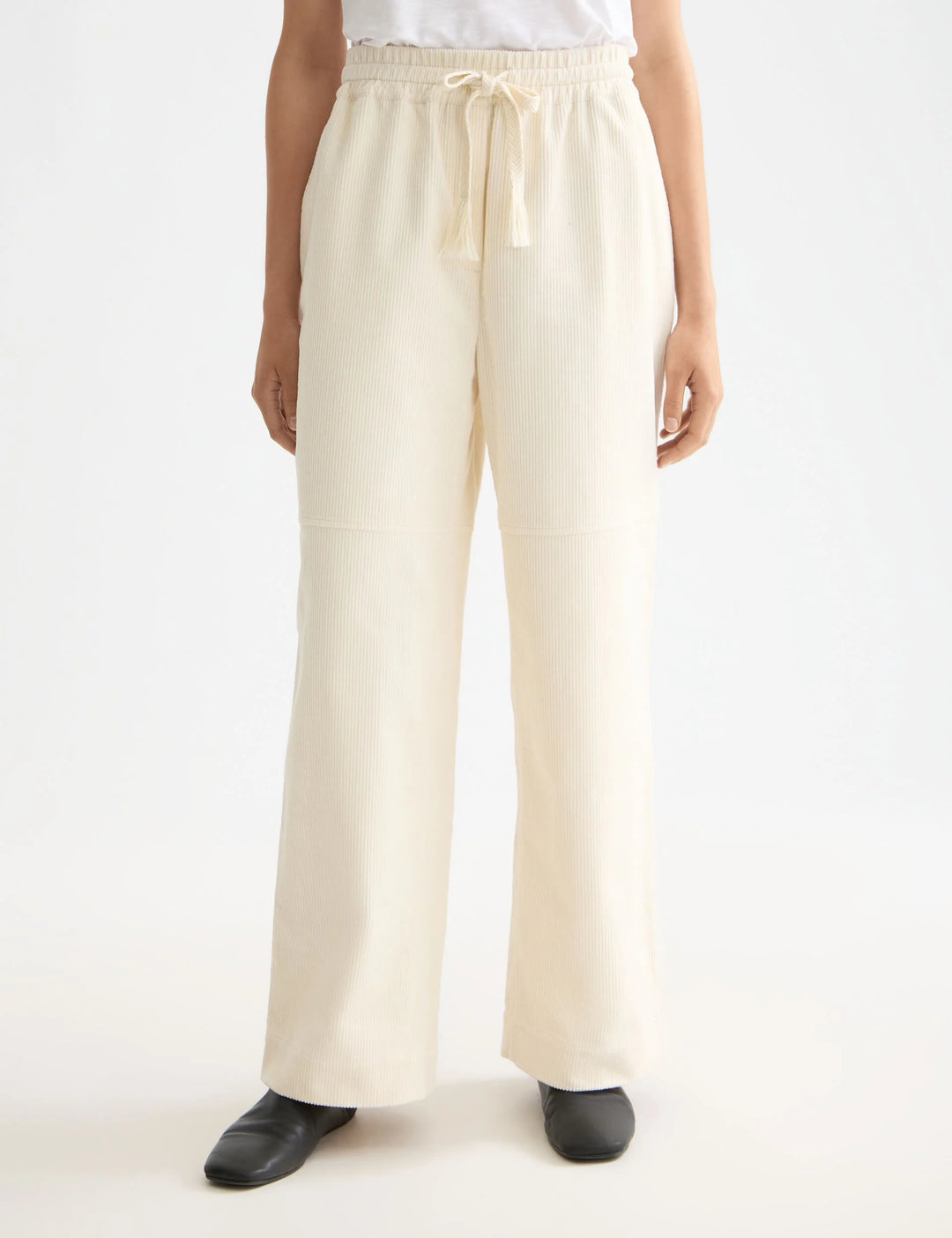 Noa - Linen High-Rise Wide-Leg Fog ULH01353F