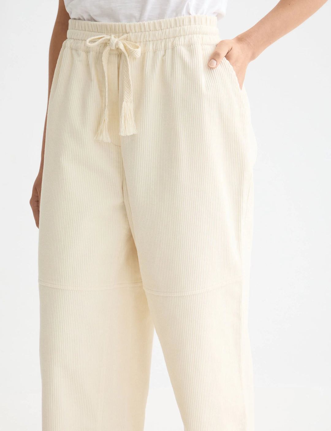 Noa - Linen High-Rise Wide-Leg Fog ULH01353F