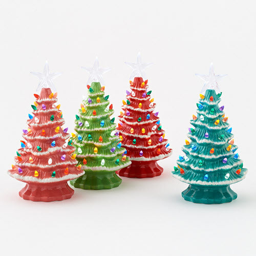 Lighted Christmas Tree w/Adapter and Timer, Large