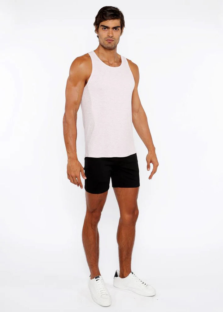 Pink Powder Rib Stretch Modal Tank Sta-16004-02