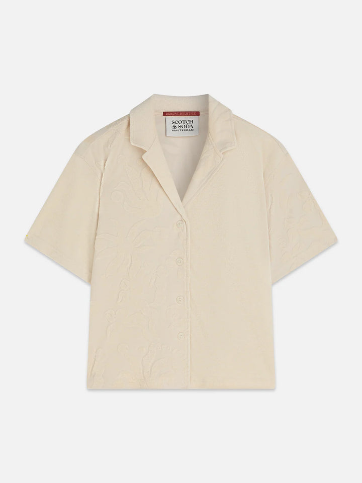 Towelling Shortsleeved Shirt Fog U9A01390T