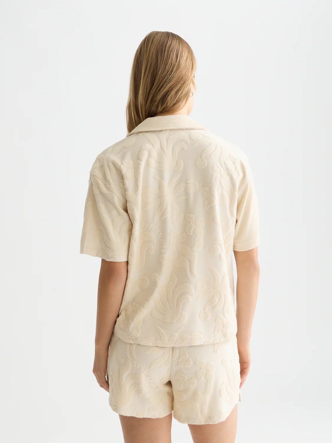 Towelling Shortsleeved Shirt Fog U9A01390T