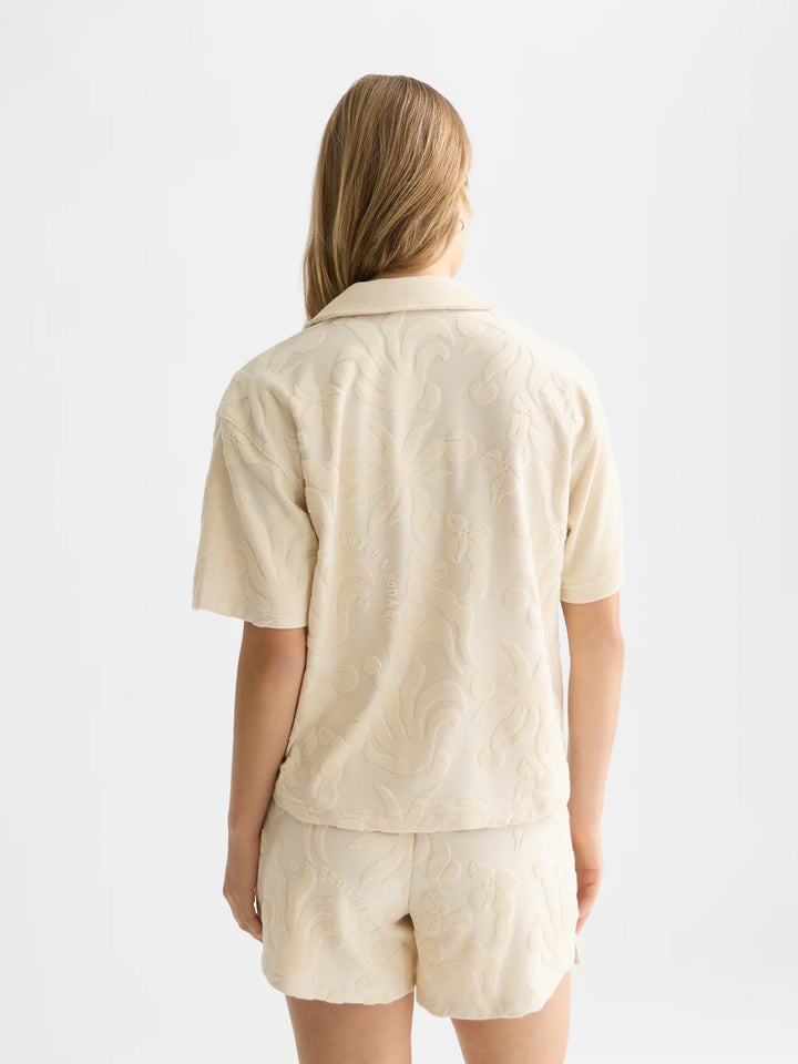 Towelling Shortsleeved Shirt Fog U9A01390T