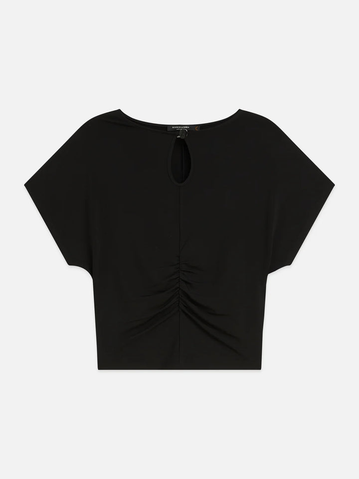 Ruched T-Shirt - Meteorite