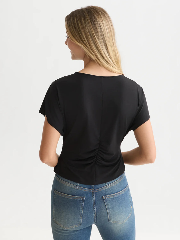 Ruched T-Shirt - Meteorite