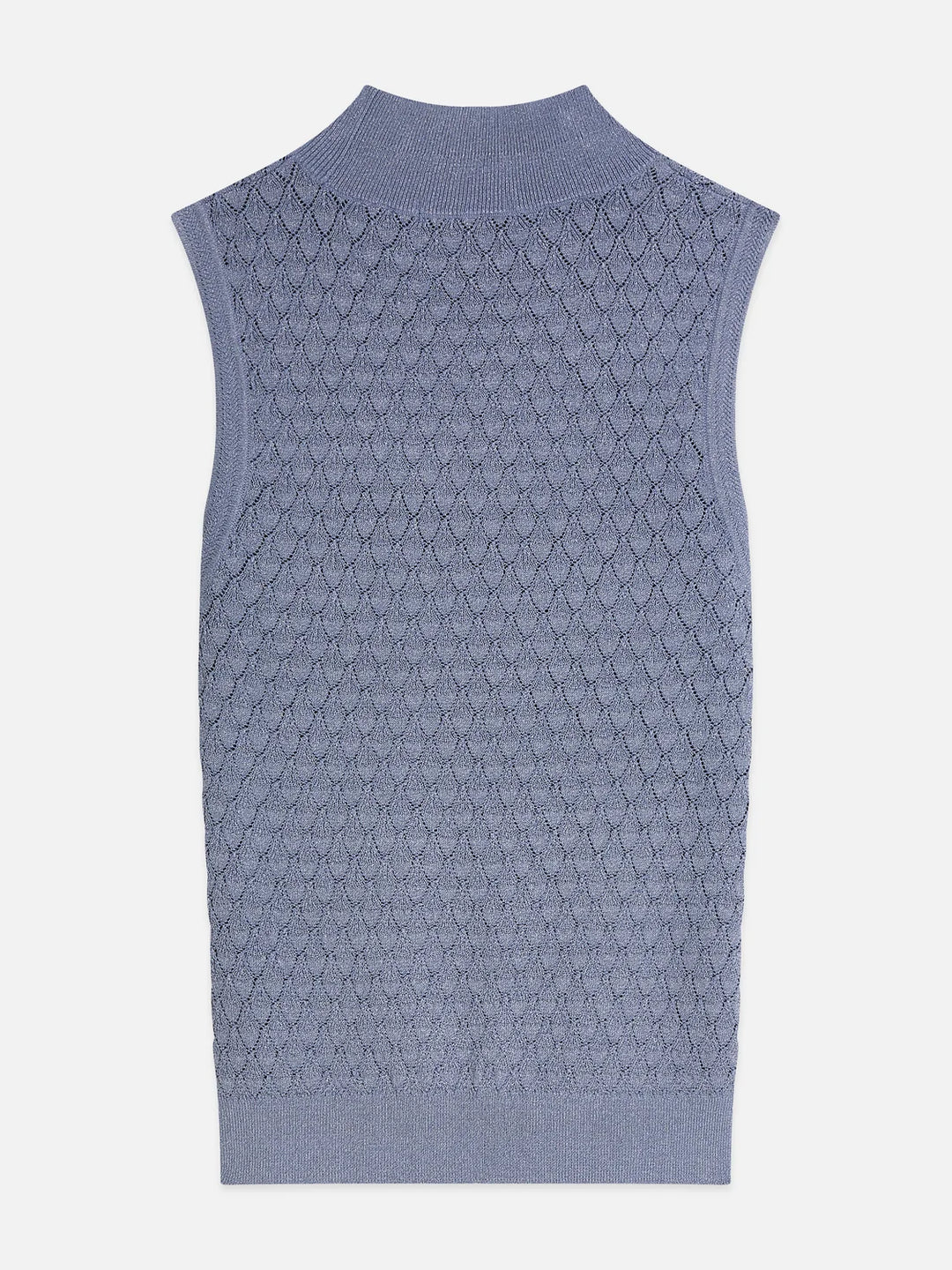 Pointelle Metallic Knitted Tan - Stonewash