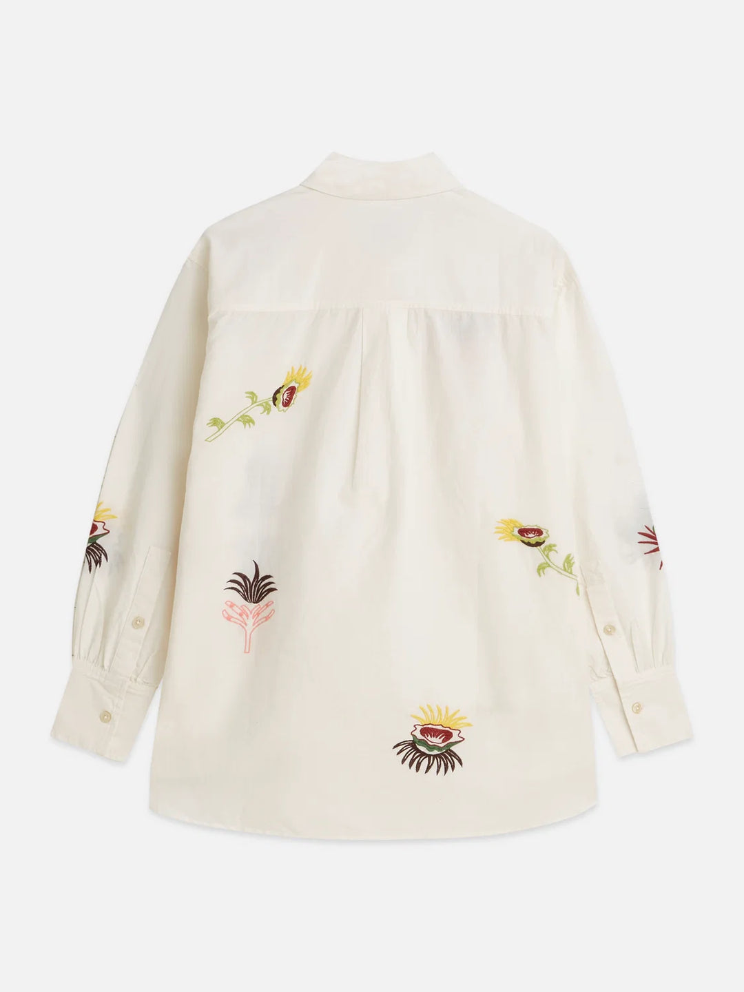 Embroidered Girlfriend Shirt Eggnog U9B01331T