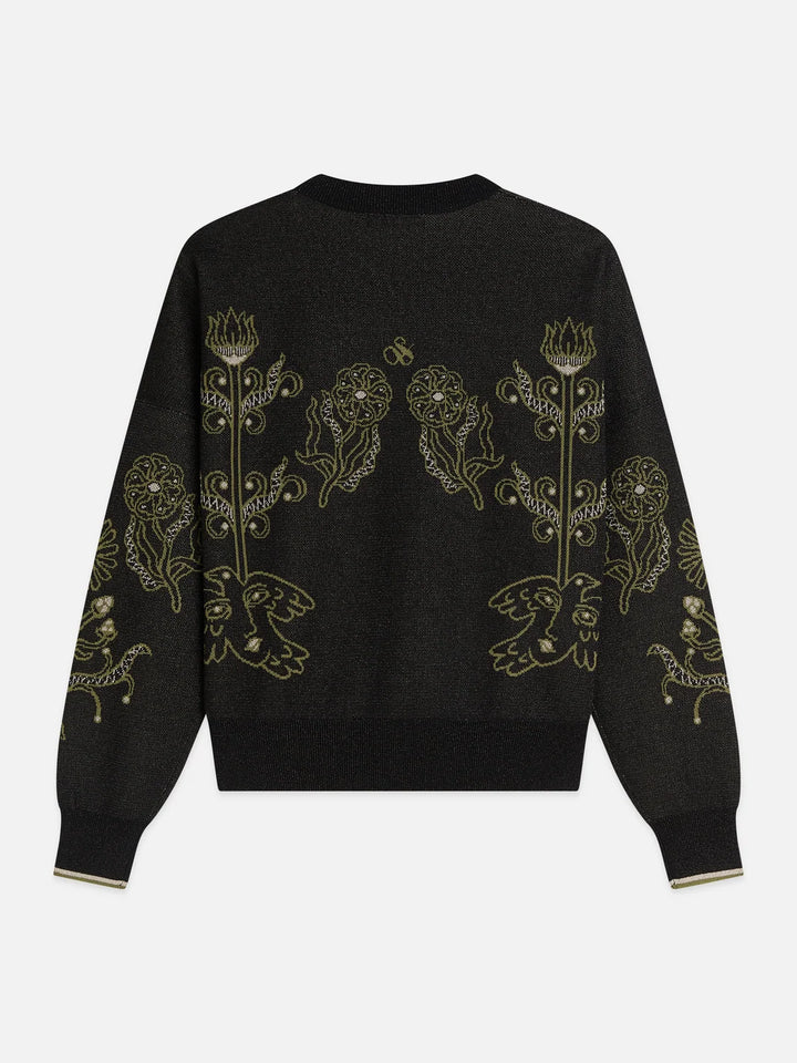 Jacquard Relaxed-Fit Pullover - Meteorite