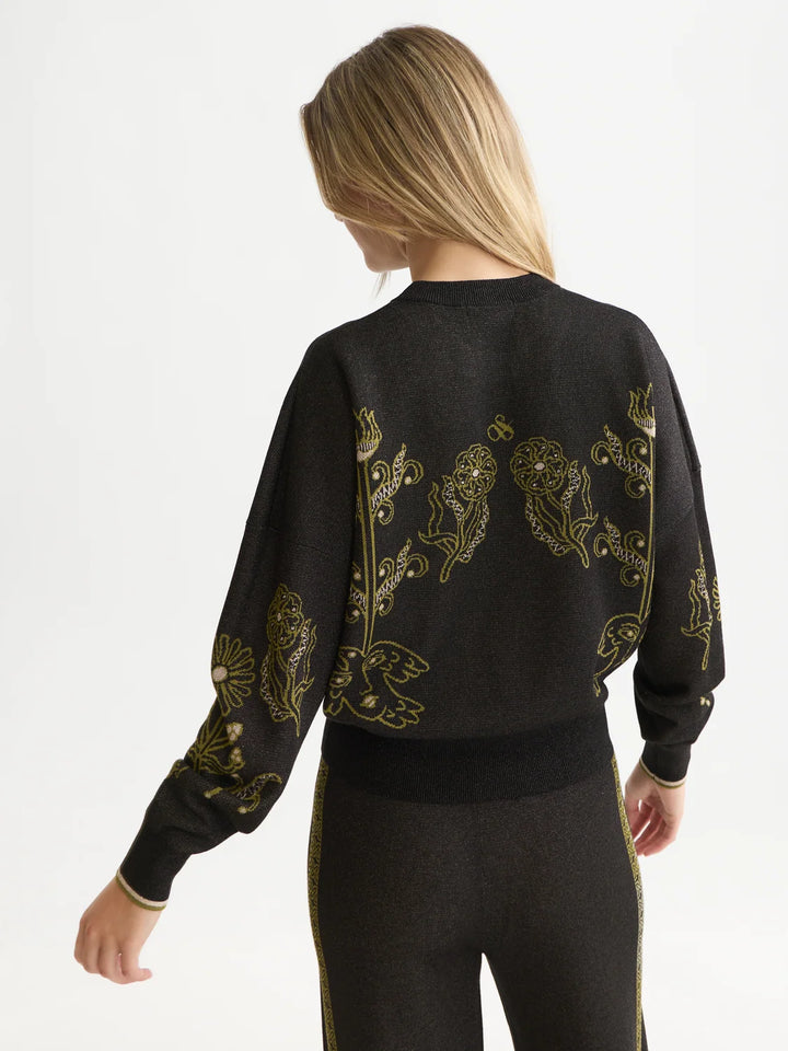 Jacquard Relaxed-Fit Pullover - Meteorite