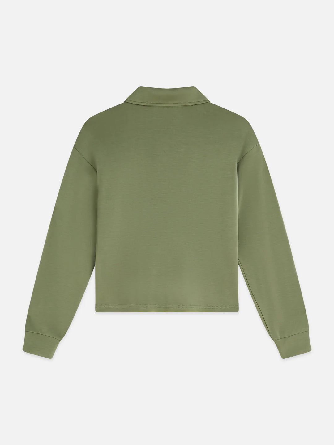 Zip Through Tencel Sweatshirt Oil Green
