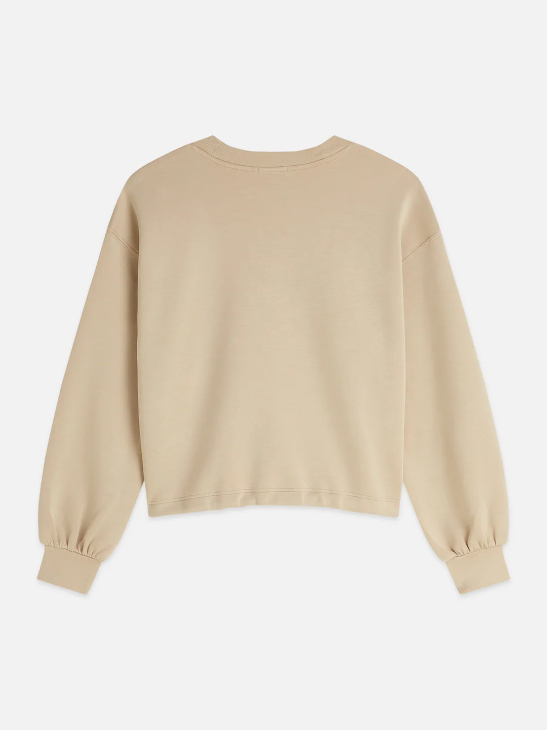Modal V-Neck Sweatshirt Doeskin