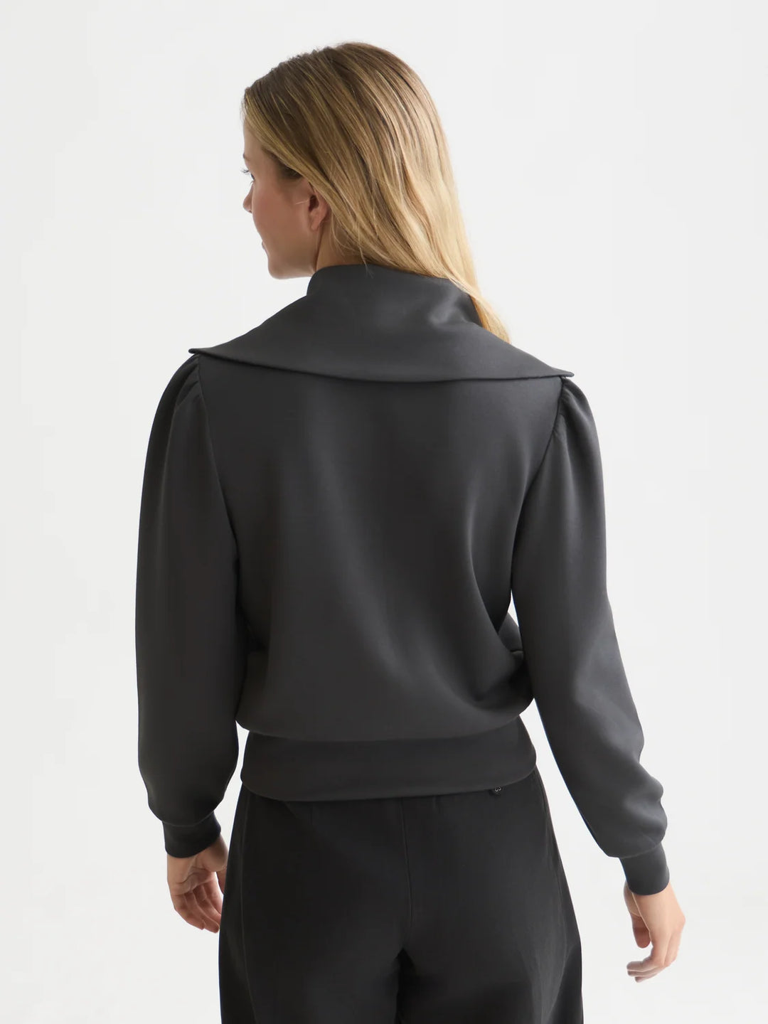 Zipped Modal Cardigan - Stonewash