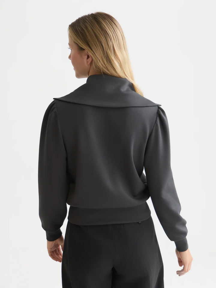 Zipped Modal Cardigan - Stonewash