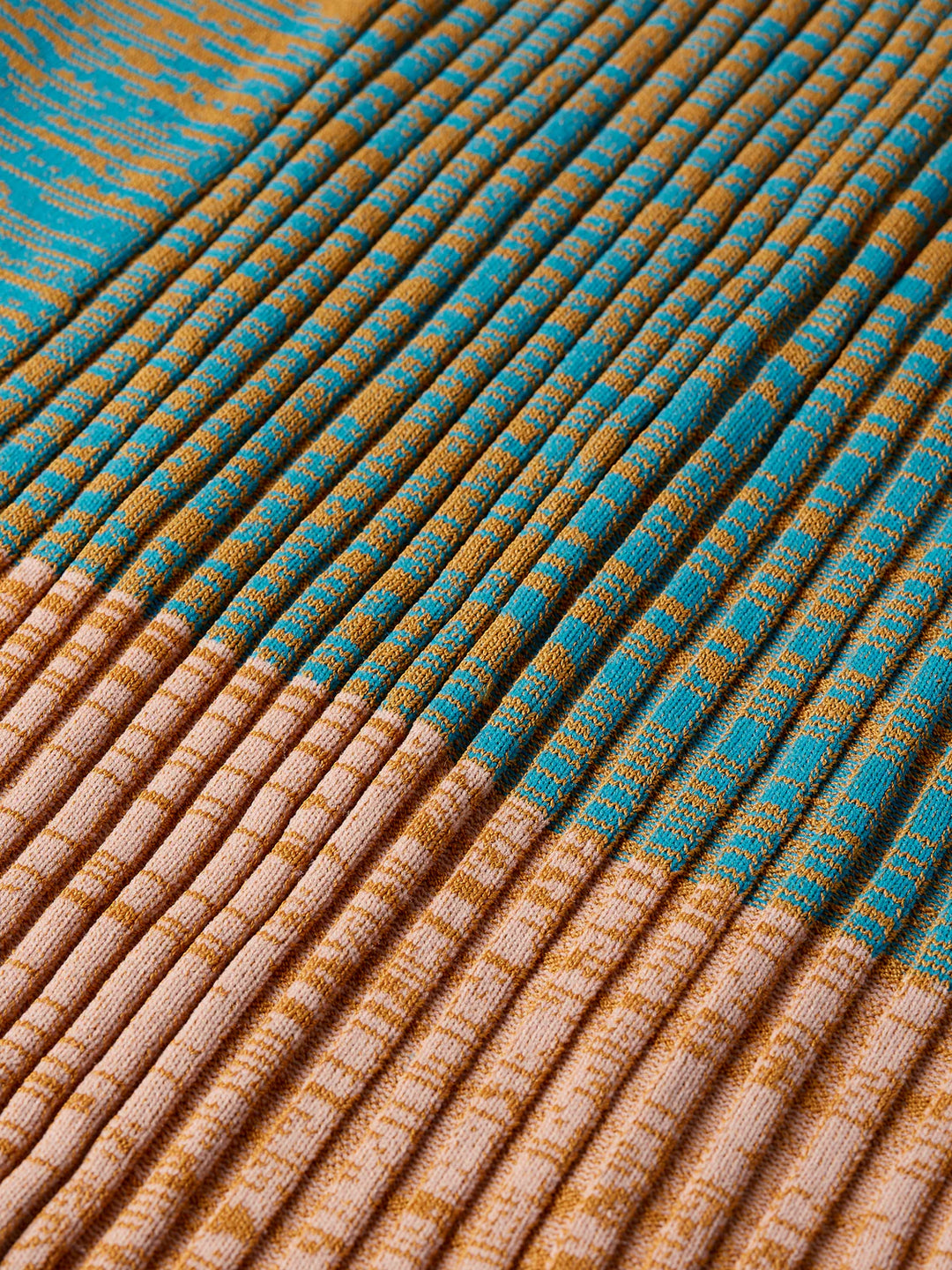 Maxi Ribbed Knitted Skirt Tahitian Teal