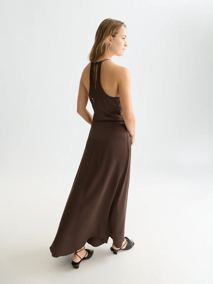 Viscose Maxi Cami Wrap Dress Hot Fudge UFU01445T