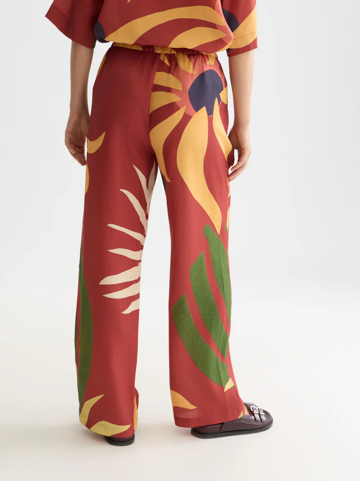 Gia - All Over Printed Pull On Desert Hawaiian Burnt Henna ULH01356F