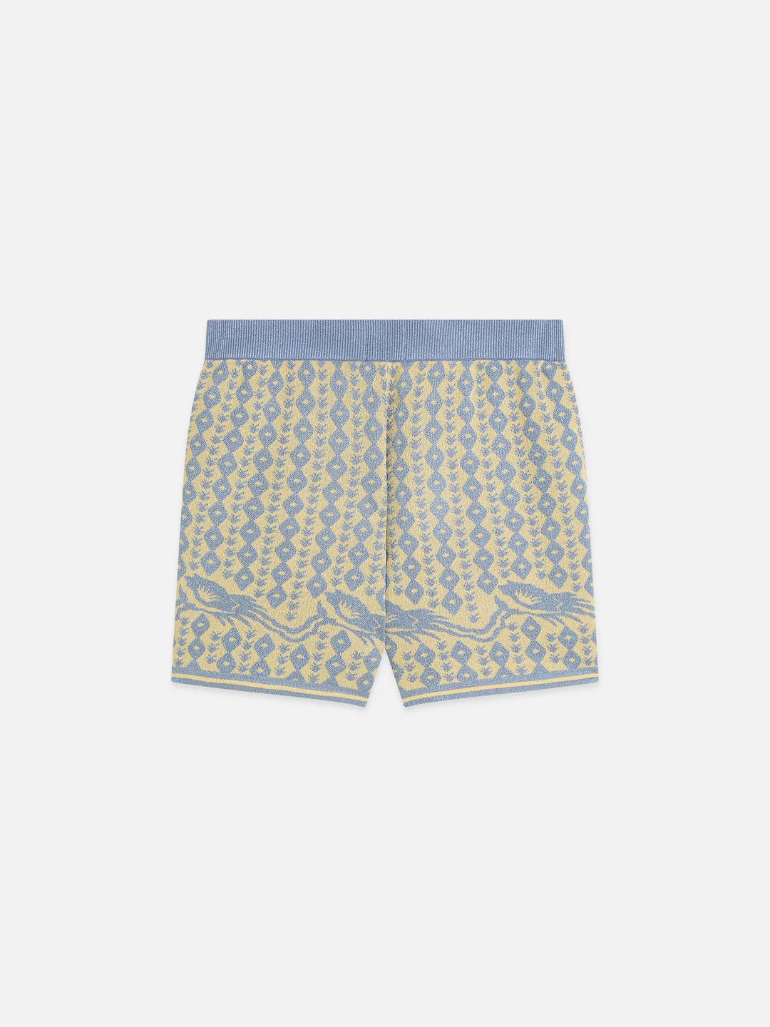 Jacquard Knitted Shorts Cactus Stripe Placed Raffia USJ01363N