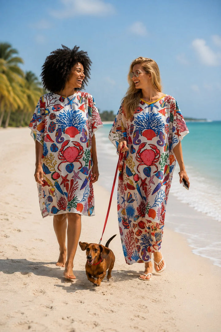 Under the Sea Mid Length Caftan