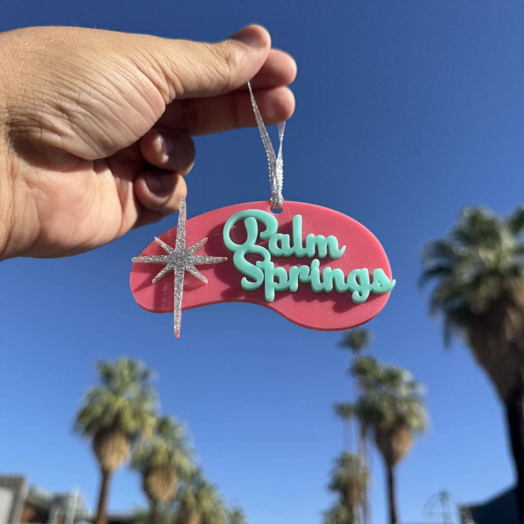 Pink Palm Springs Ornament