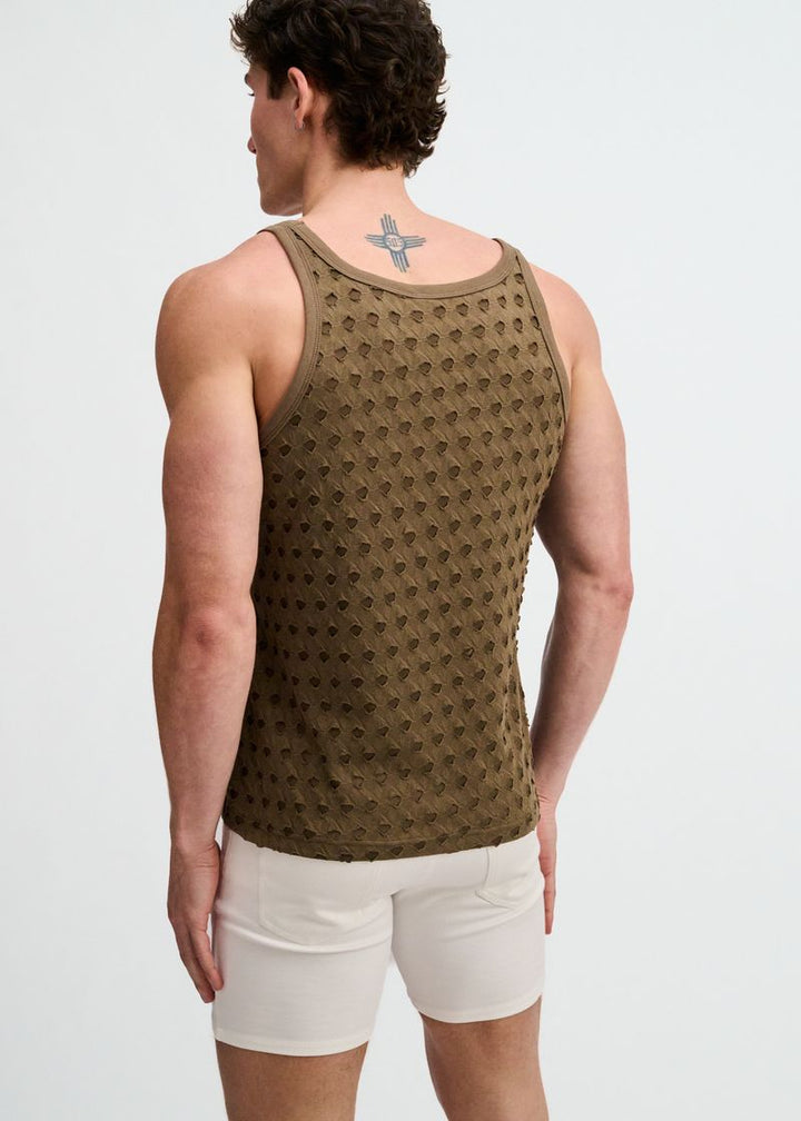 Infantry Stretch Ripped Knit Tank St-11141